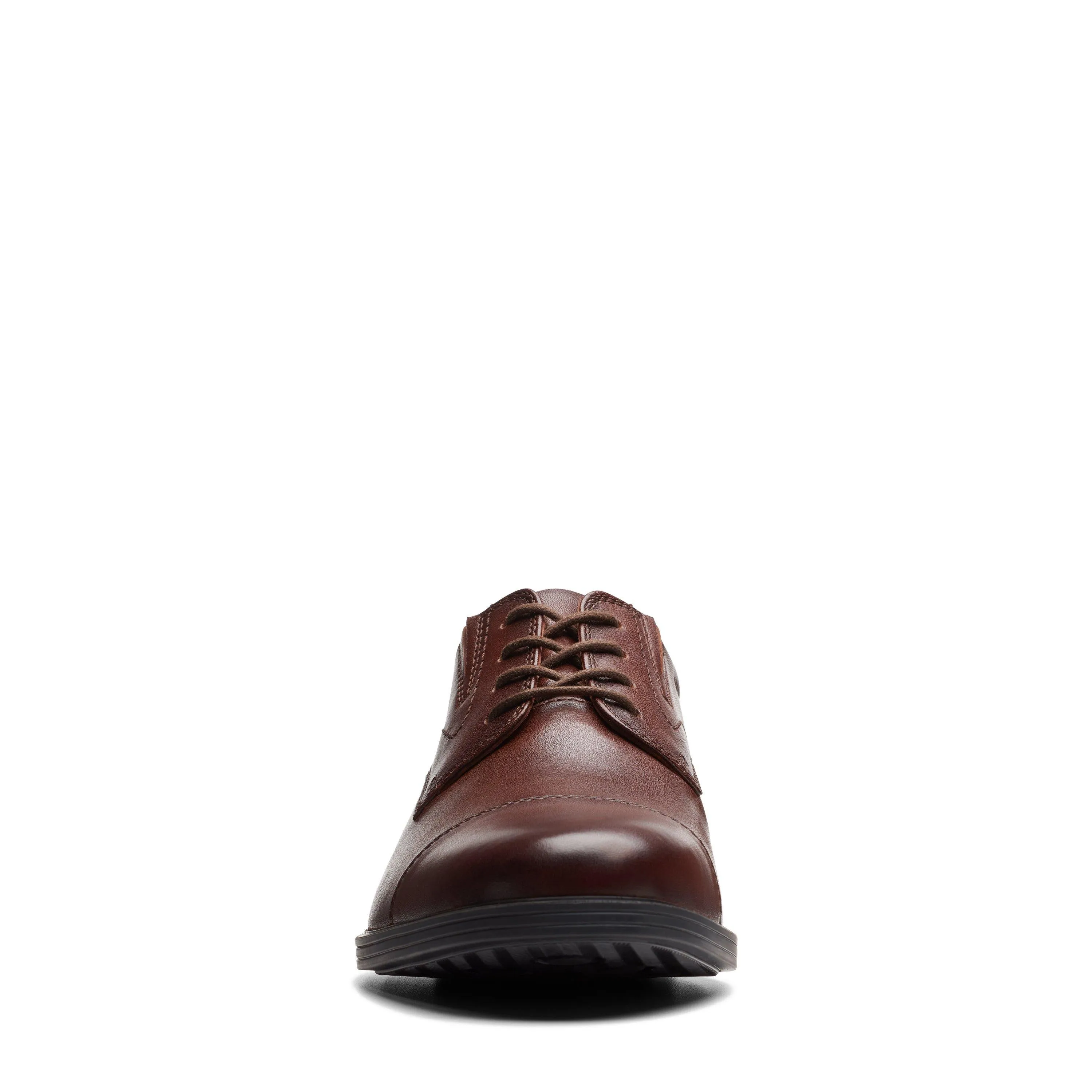 Clarks Whiddon Cap in Brown Leather