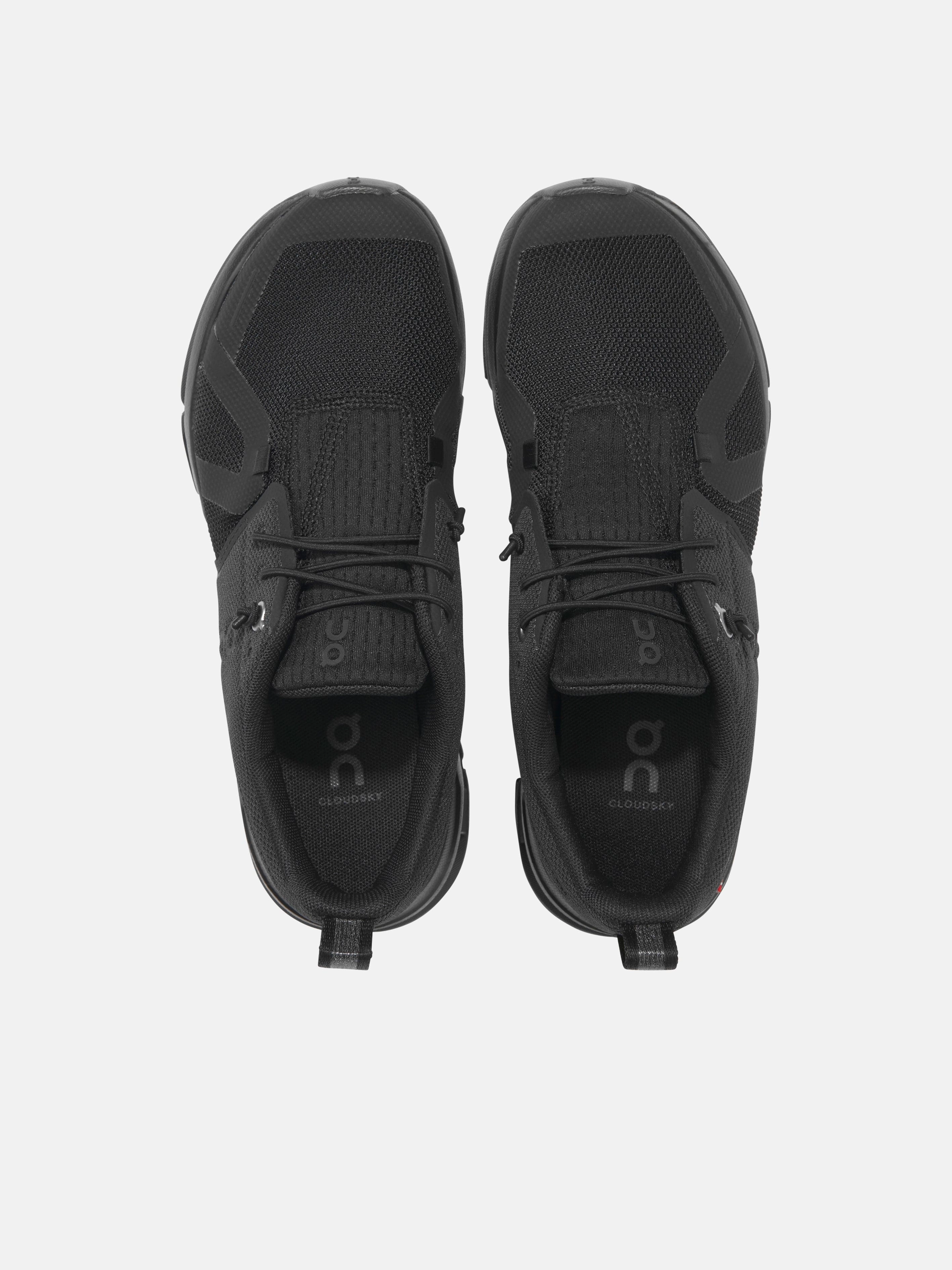 Trendy, Top Zipper On Running Kids Cloud Sky Trainers in Black