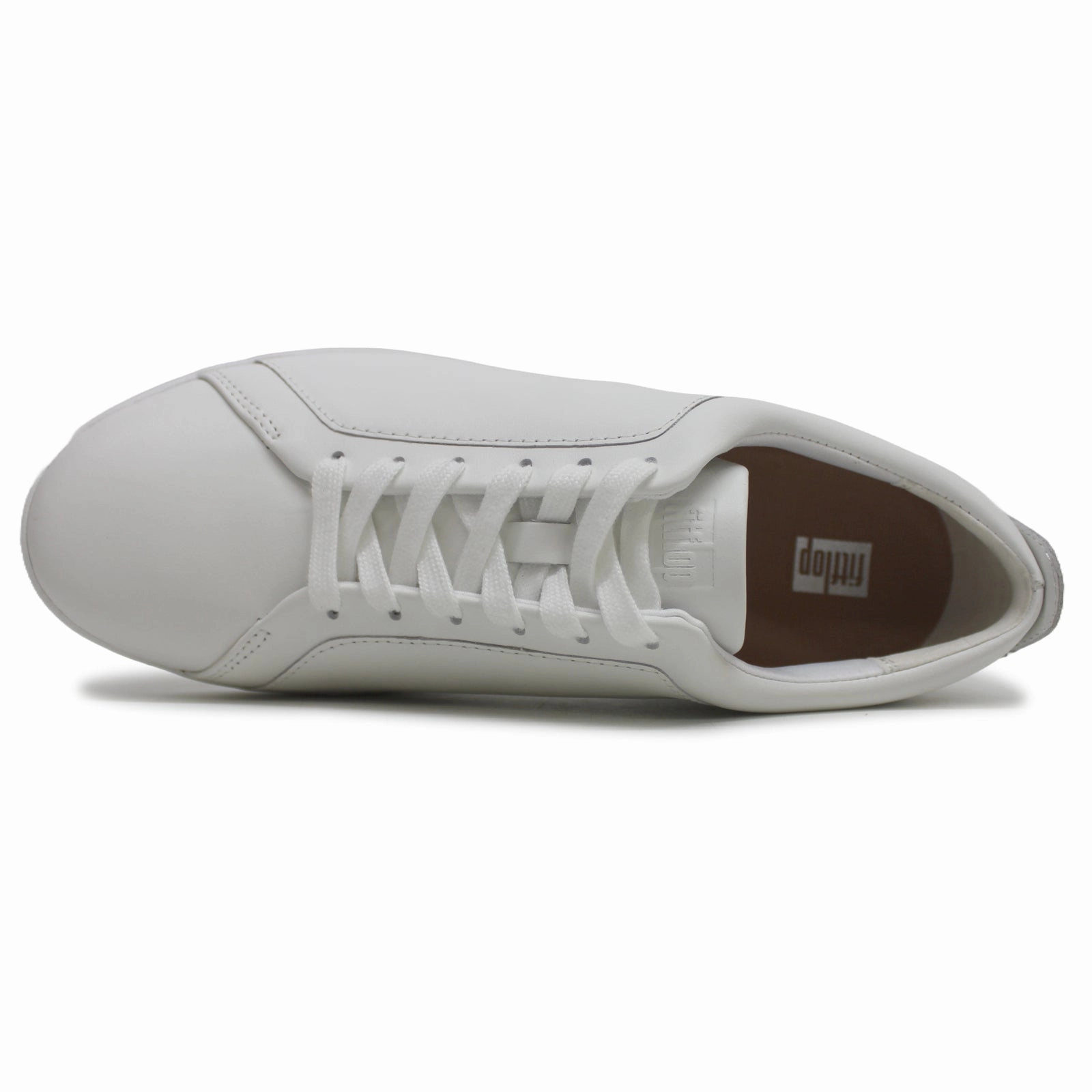 Buy Smart FitFlop Rally Sneakers Leather Women's Comfort Urban White Trainers On-The-Go Friendly