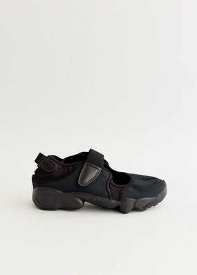 Built To Last Close to Sold Out Women's Air Rift Breathe 'Black' Sneakers Neoprene Coated Canvas