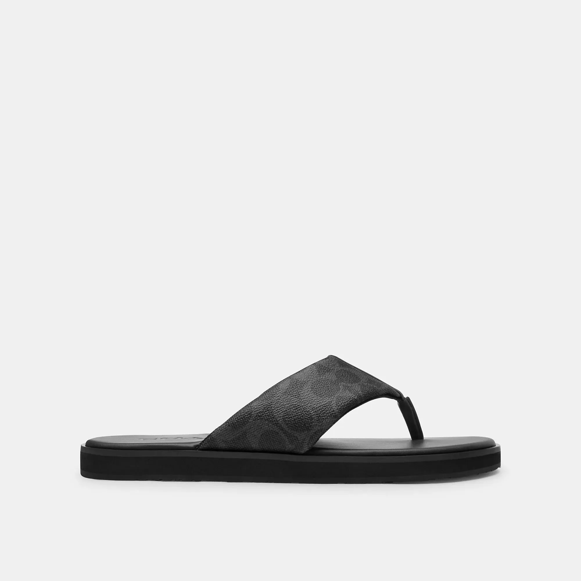 Coach Outlet Flip Flop In Signature Canvas