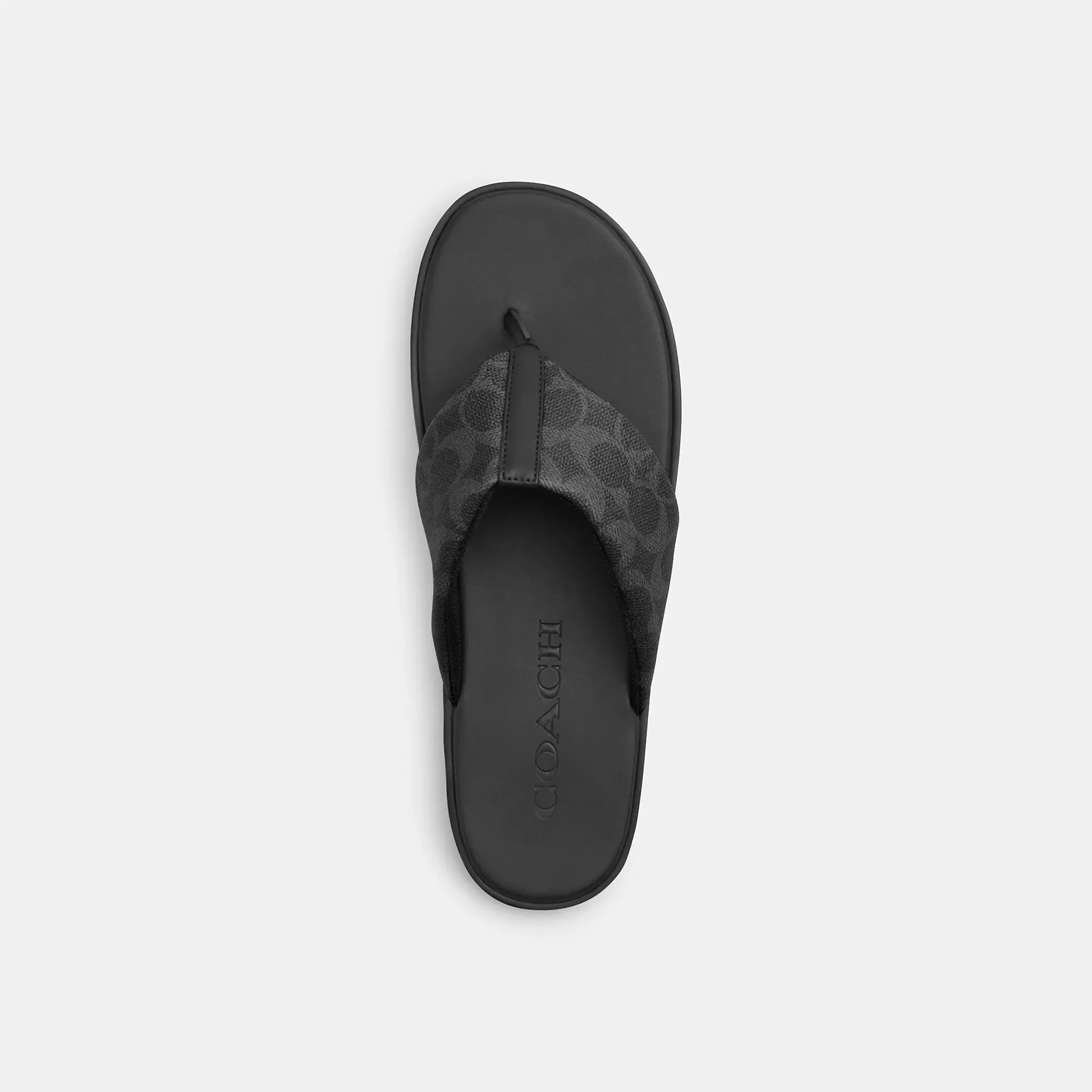 Coach Outlet Flip Flop In Signature Canvas