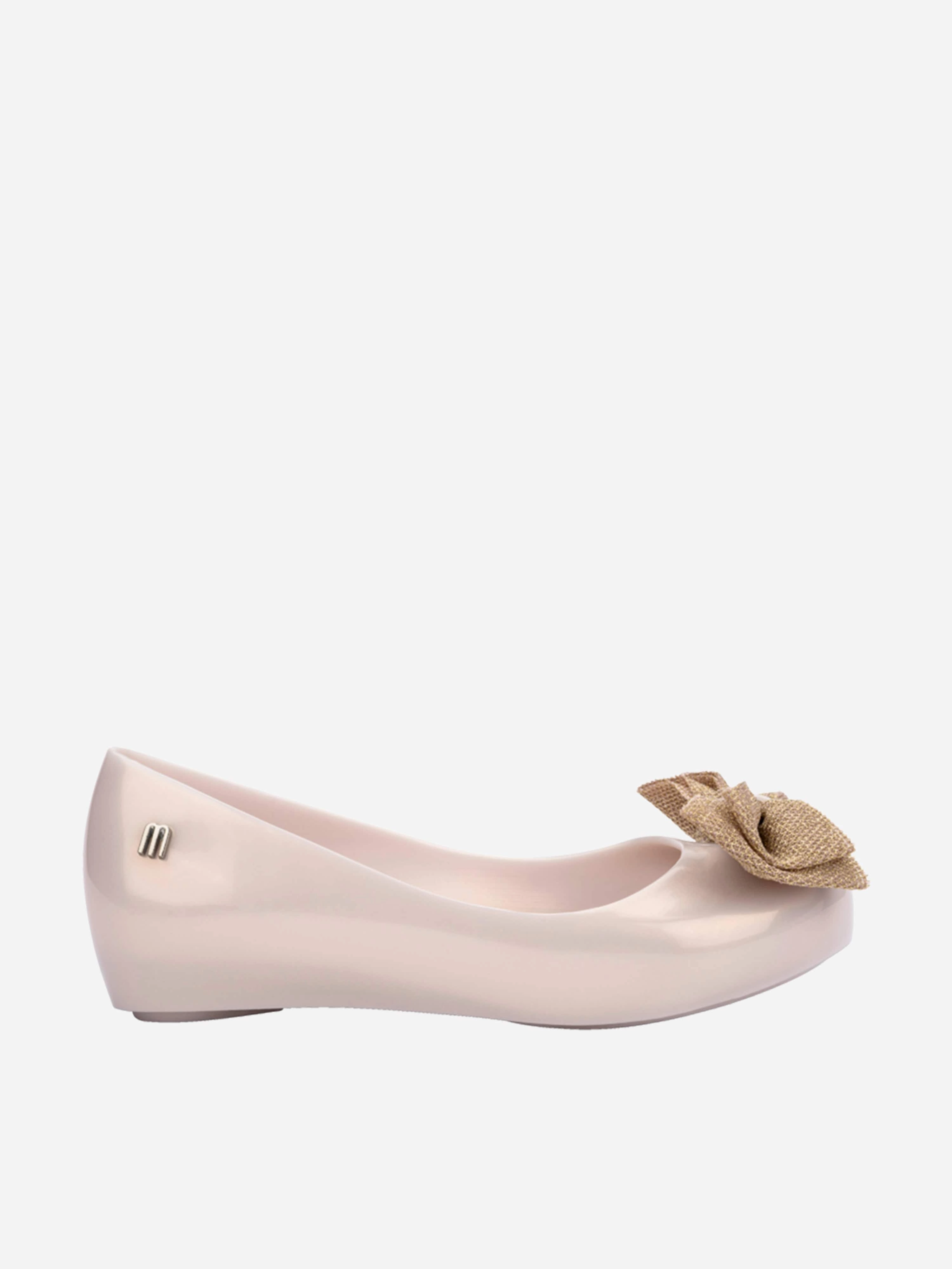 Comfort-enhancing special Mini Melissa Girls Ultragirl Sweet XII Ballerinas in Ivory Great deal coming EditorS Pick, Interior Pocket