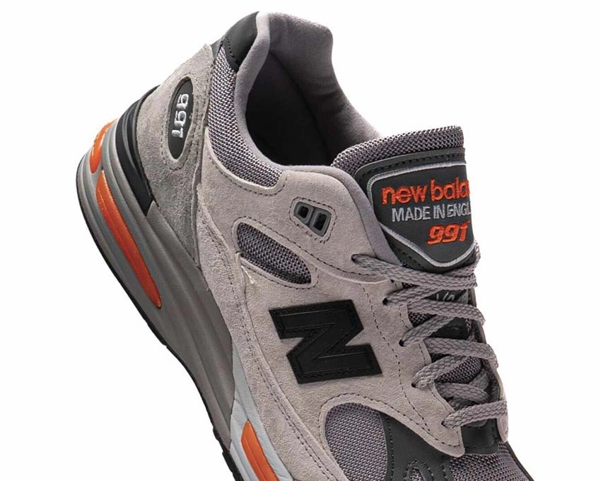 New Balance 991v2 Made in UK "Pelican" Designer Leather Handbag For Women, Bucket Bag For Summer Outings, Mesh