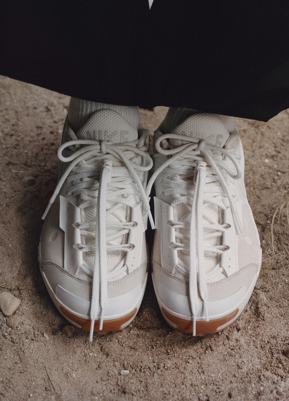 Leather x sacai Zegamadome 'Summit White' Sneakers