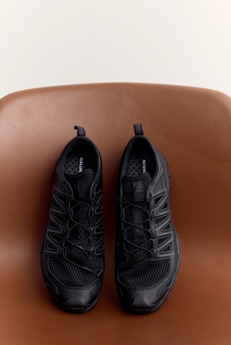 This Is A Steal XA Pro 3D Amphib 'Black' Sneakers Brown Leather Duffel