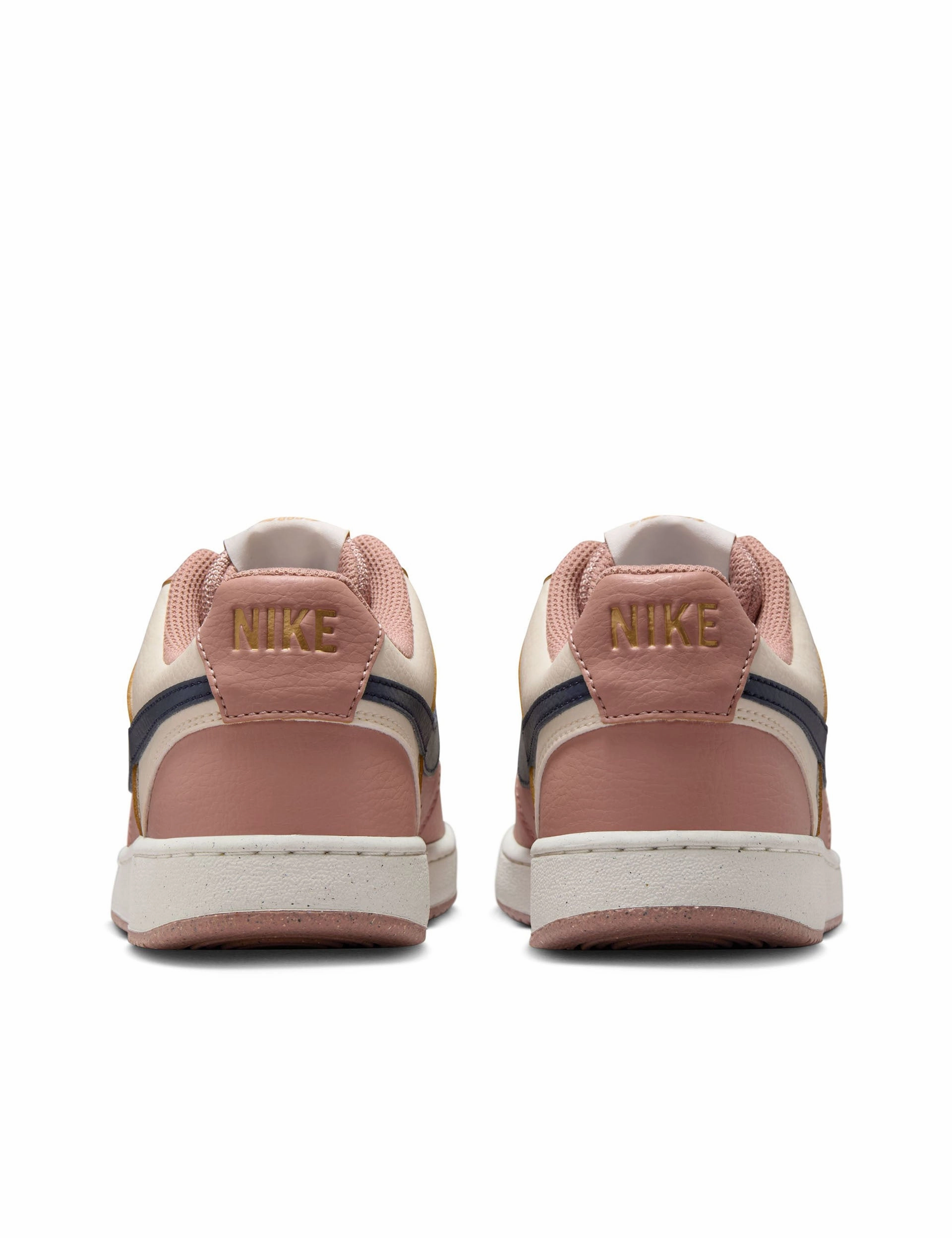 Fast Pickup Ready Court Vision Low Next Nature Shoes - Particle Pink/Midnight Navy/Pale Ivory Side Pocket