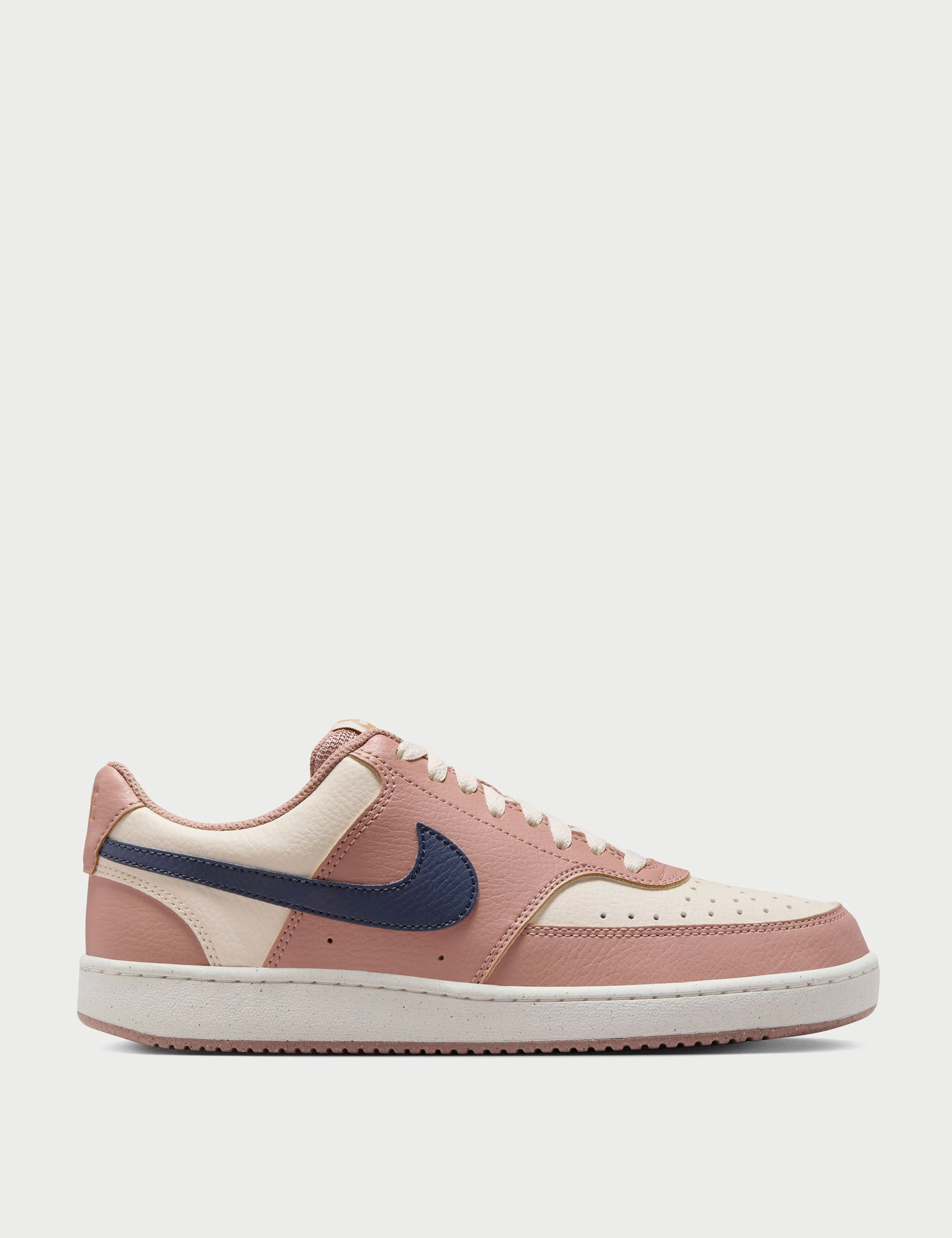 Lightweight Contemporary Design Court Vision Low Next Nature Shoes - Particle Pink/Midnight Navy/Pale Ivory Advanced feature discount Must-Have Item
