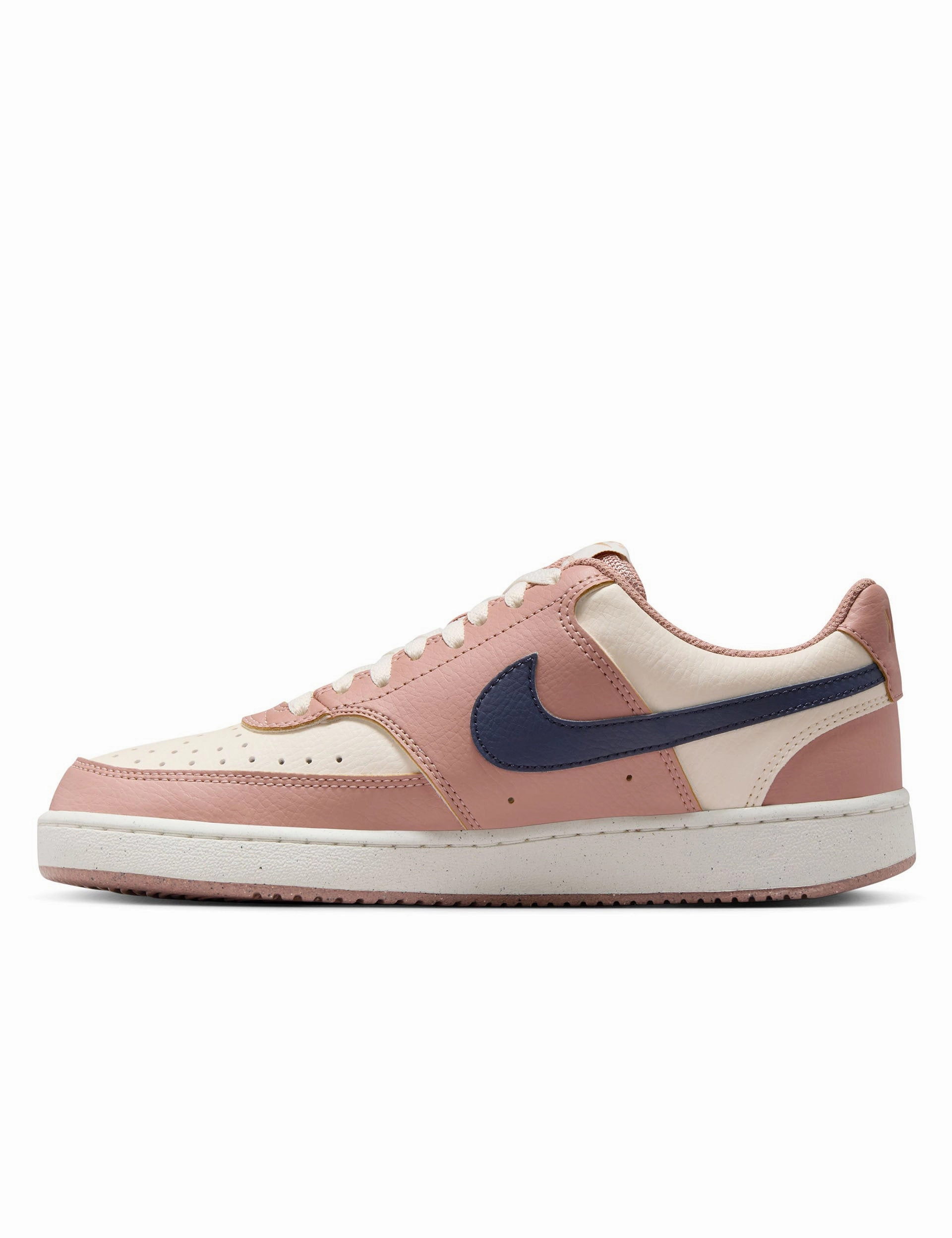 Exterior Pocket Court Vision Low Next Nature Shoes - Particle Pink/Midnight Navy/Pale Ivory Click For Details