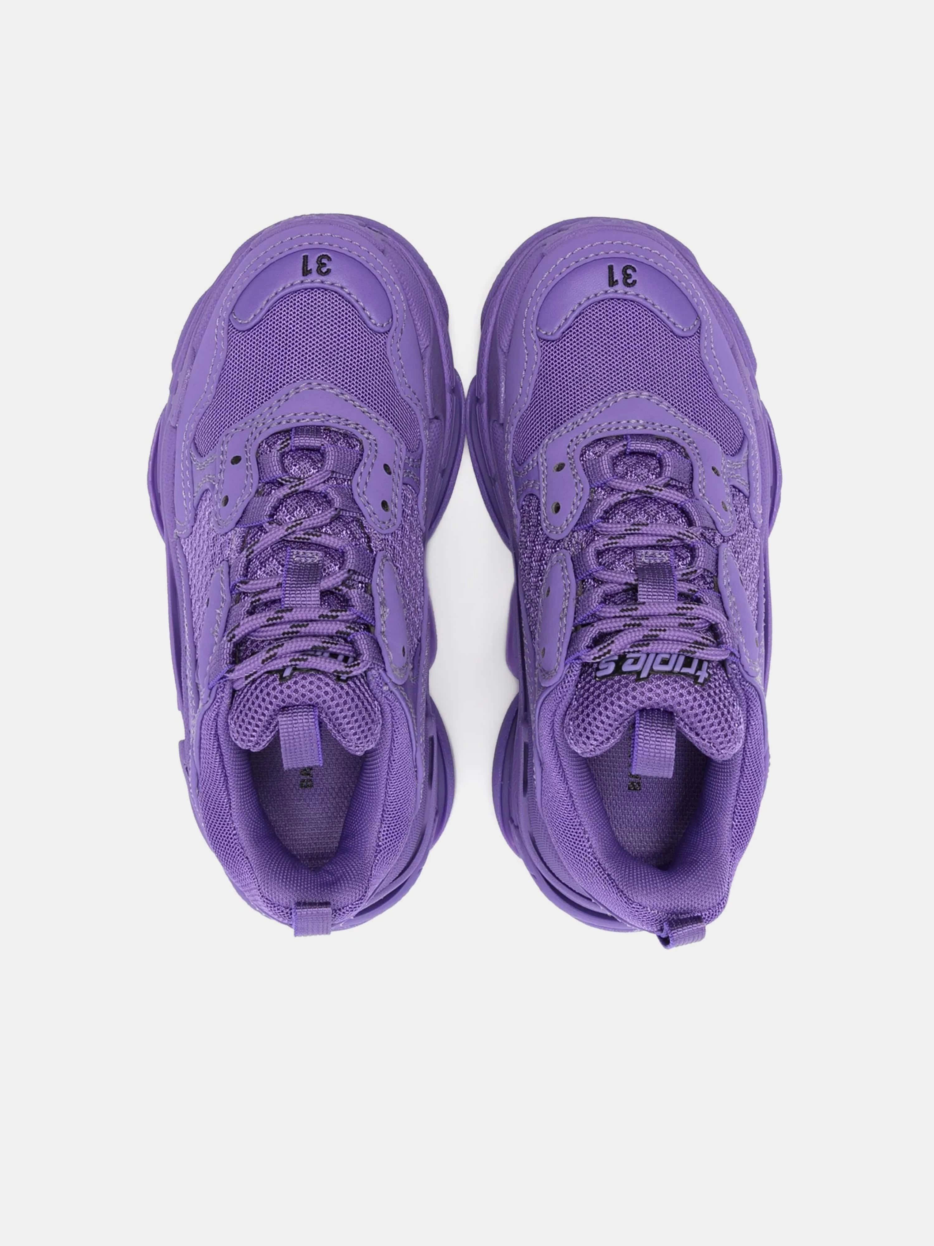 Smart & Affordable Balenciaga Kids Triple S Trainers in Purple