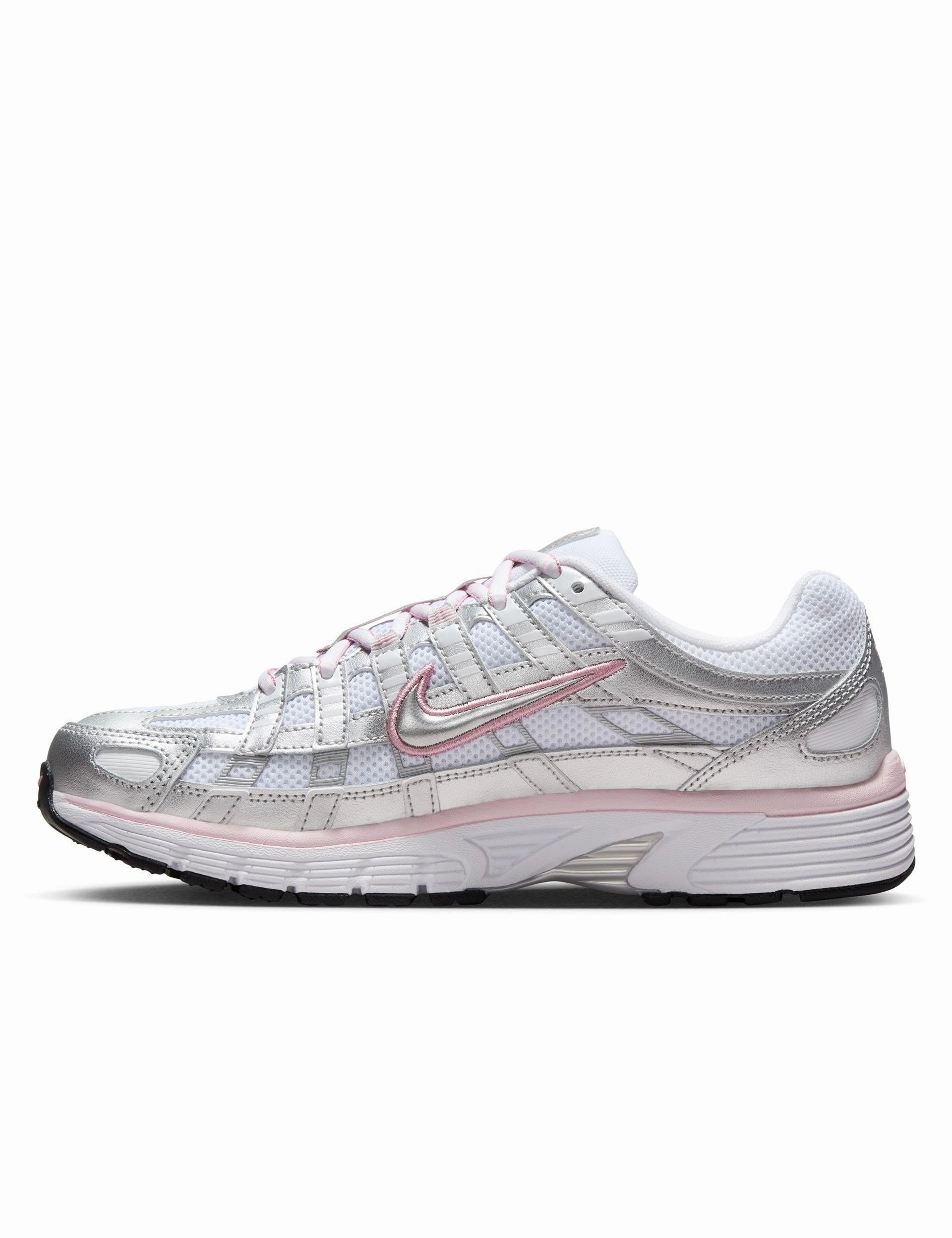 Gym Tote Bag With Shoe Compartment P-6000 Shoes - White/Metallic Silver/Elemental Pink Style Meets Function