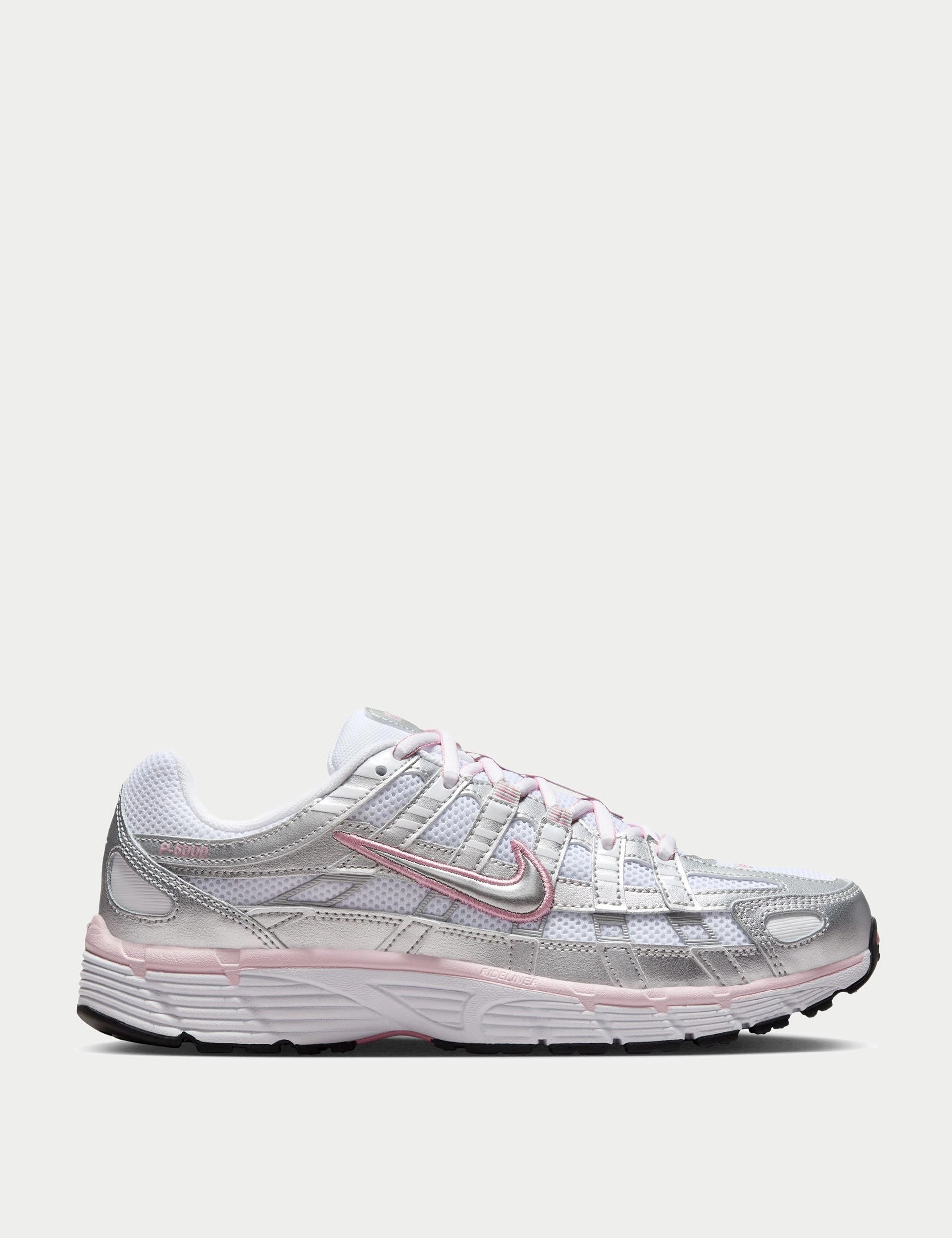 Textile Cost-saving discount P-6000 Shoes - White/Metallic Silver/Elemental Pink Tear-Resistant