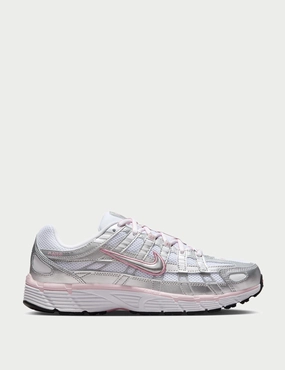 Textile Cost-saving discount P-6000 Shoes - White/Metallic Silver/Elemental Pink Tear-Resistant