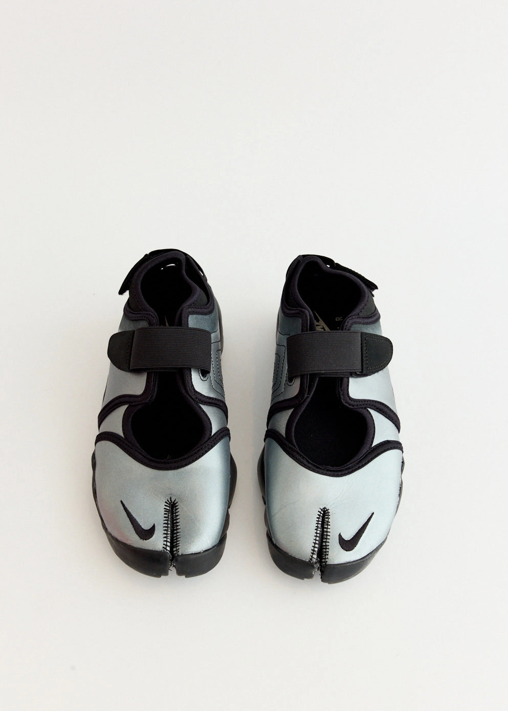 Affordable Luxury Women's Air Rift Breathe 'Metallic Silver Black' Sneakers Smooth Finish