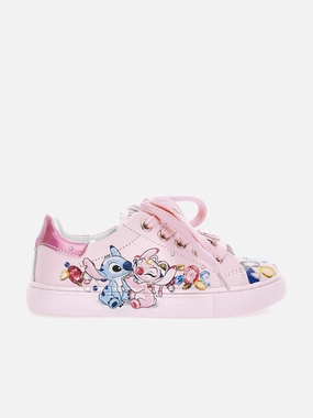 Fast & Secure Checkout, For Every Occasion, New Season Drop Custom feature special Girls Leather Stitch and Angel Trainers in Pink Strong & Durable
