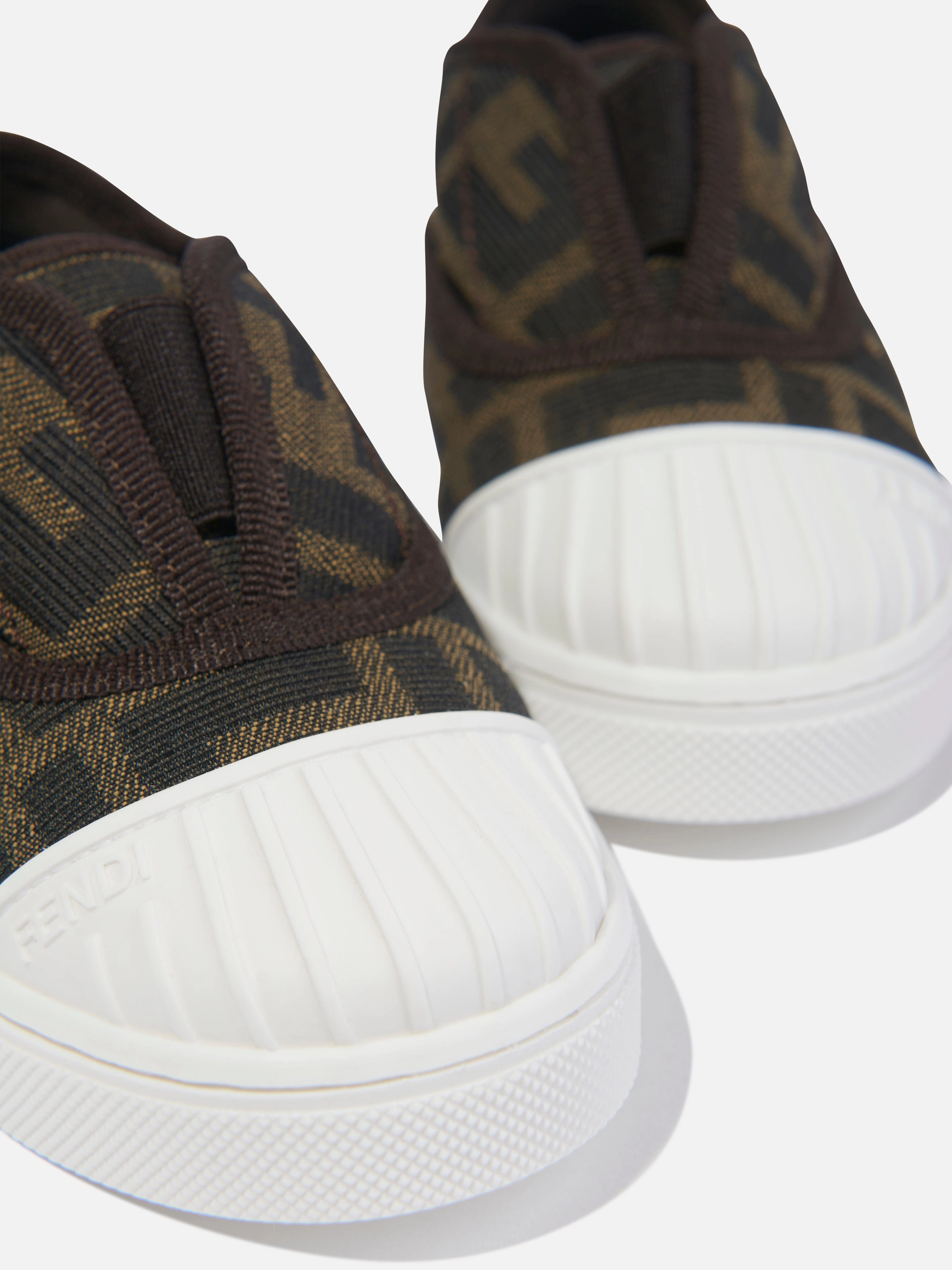 Waterproof Travel Backpack, Chic, Your Go-To Gear Fendi Kids FF Logo Trainers in Brown