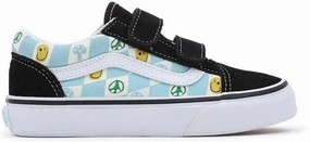 Daily wear offer Vans Kids Old Skool V Melted Check Black/Multi Expires Soon Space-Saving