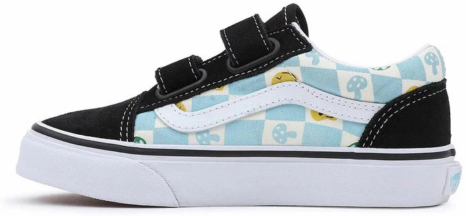 Easy Checkout Vans Kids Old Skool V Melted Check Black/Multi Wool