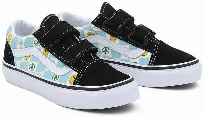 Hardware Detail Vans Kids Old Skool V Melted Check Black/Multi