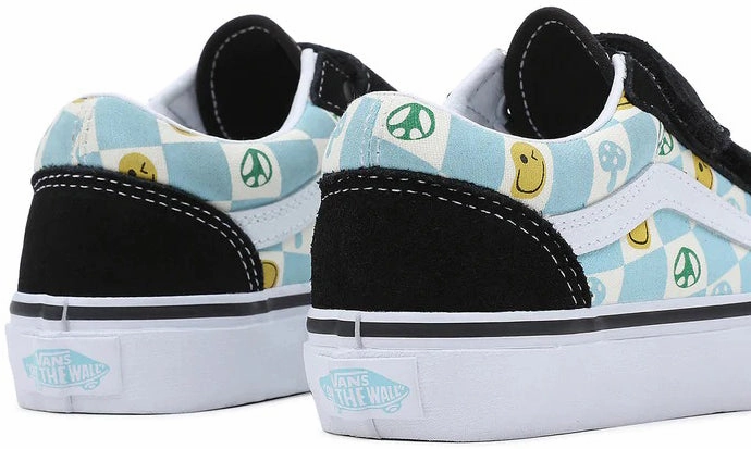 Get Ready To Impress, Lightweight Design Vans Kids Old Skool V Melted Check Black/Multi