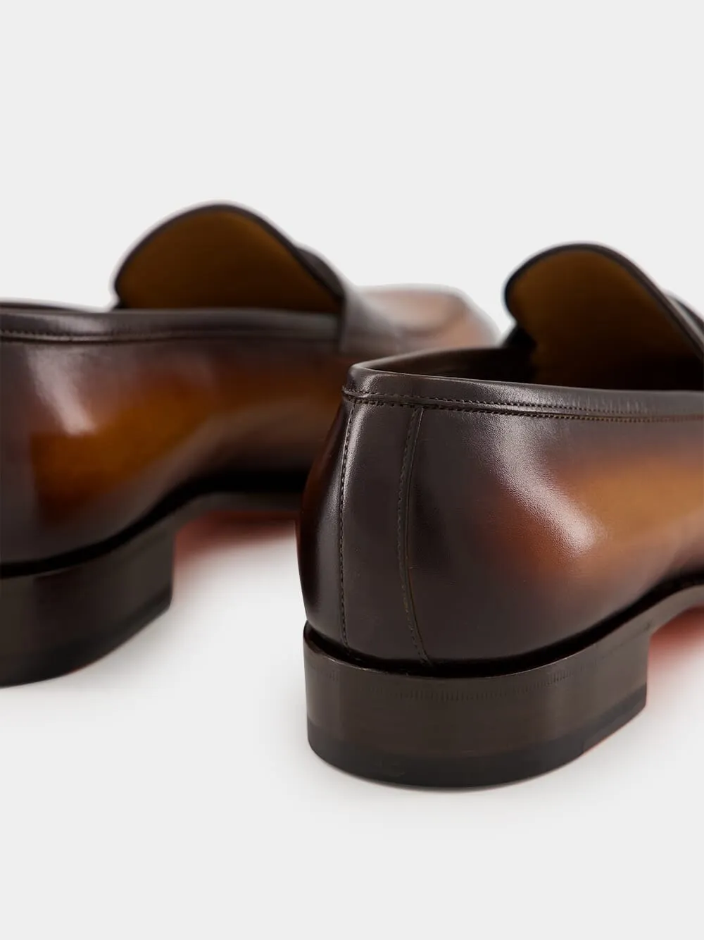Dark Brown Leather Penny Loafer