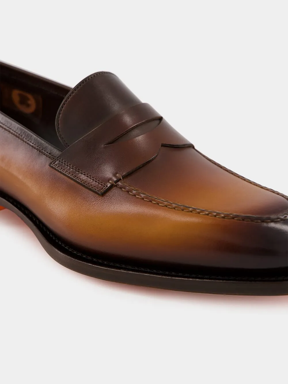 Dark Brown Leather Penny Loafer
