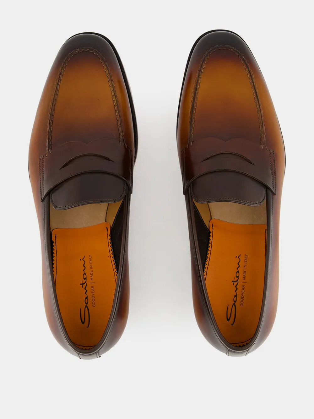 Dark Brown Leather Penny Loafer