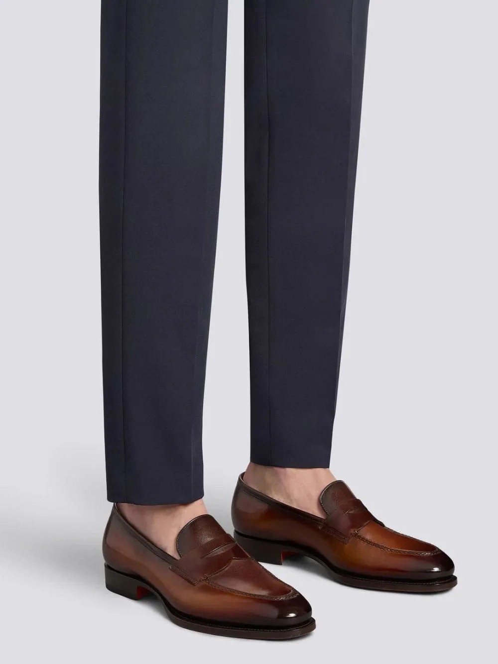 Dark Brown Leather Penny Loafer