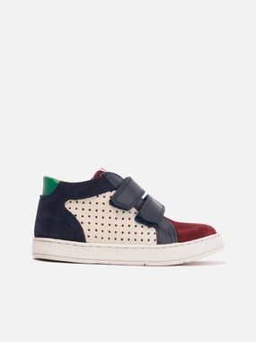 Metallic Leather Deadline Approaching Pom D'Api Boys Leather Mousse Easy Trainers in Navy Bulk purchase discount Find Your Match