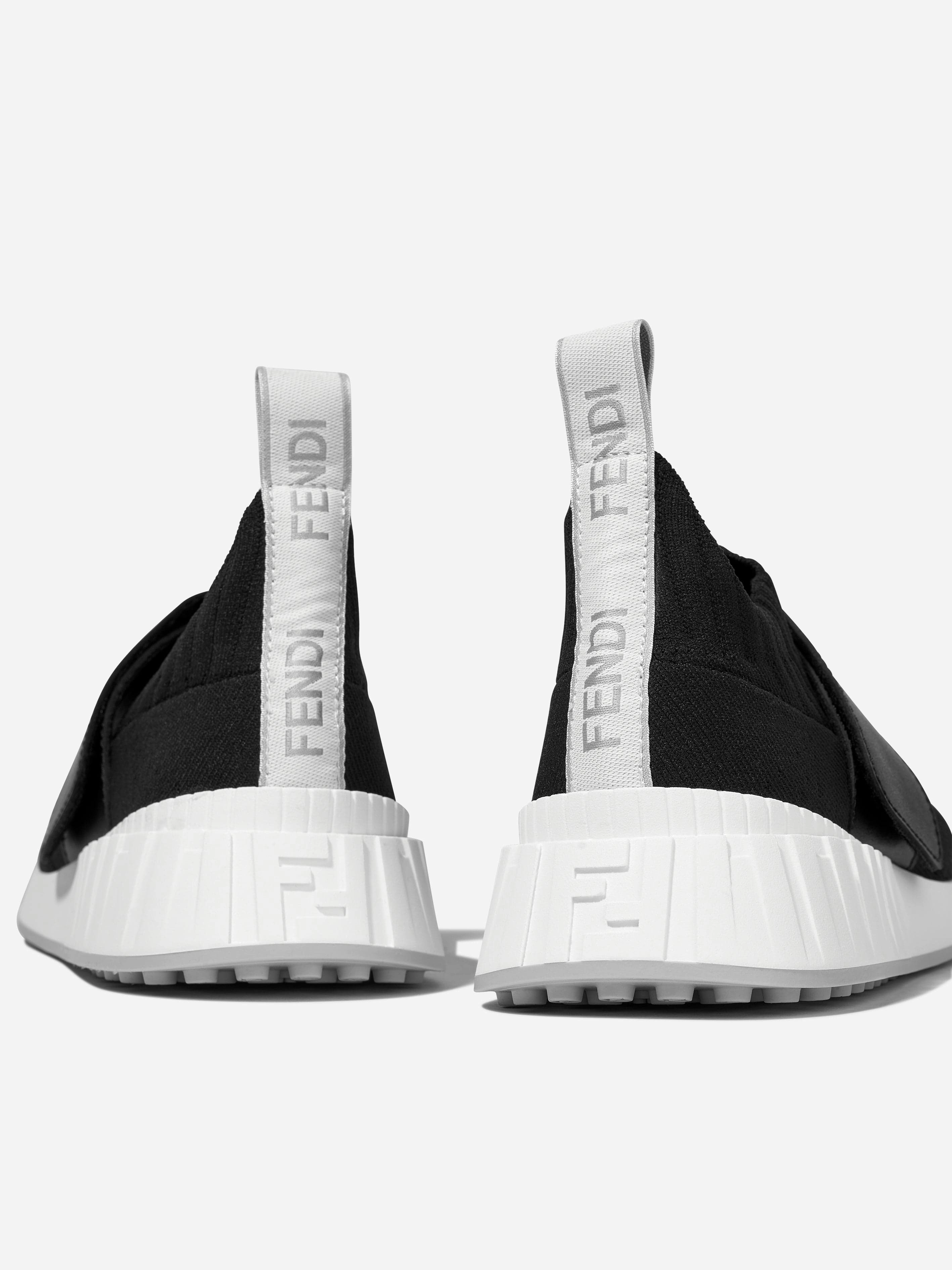 Mini Handbag For Evening Events Fendi Kids Logo Slip On Trainers in Black Only A Few Left