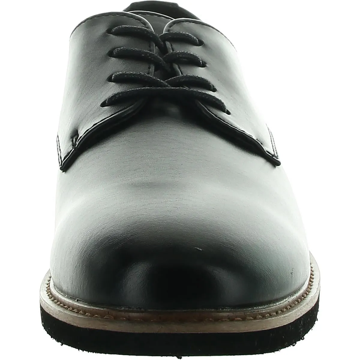 Denny Mens Lace-Up Faux Leather Derby Shoes