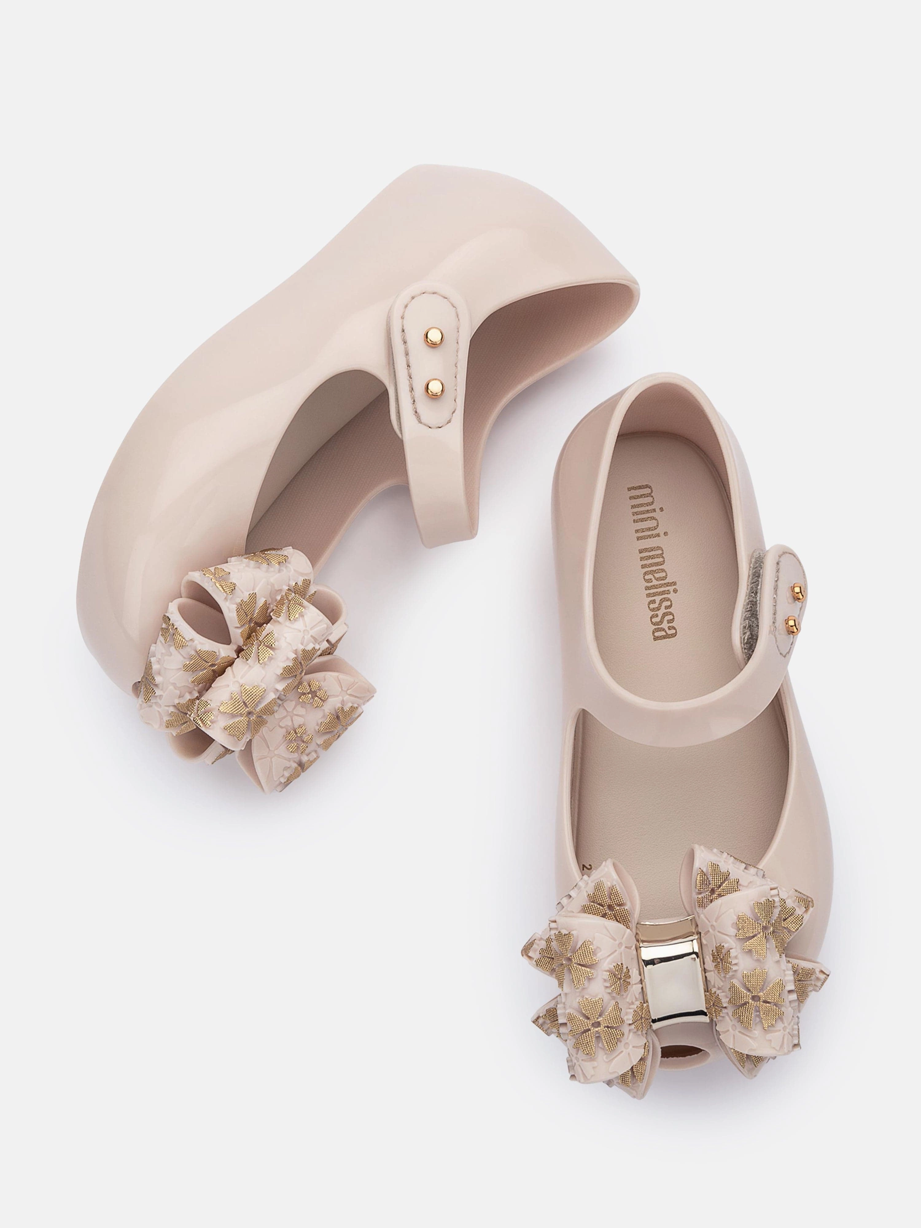 Mini Melissa Girls Ultragirl Sweet Shoes in Beige Get It Today