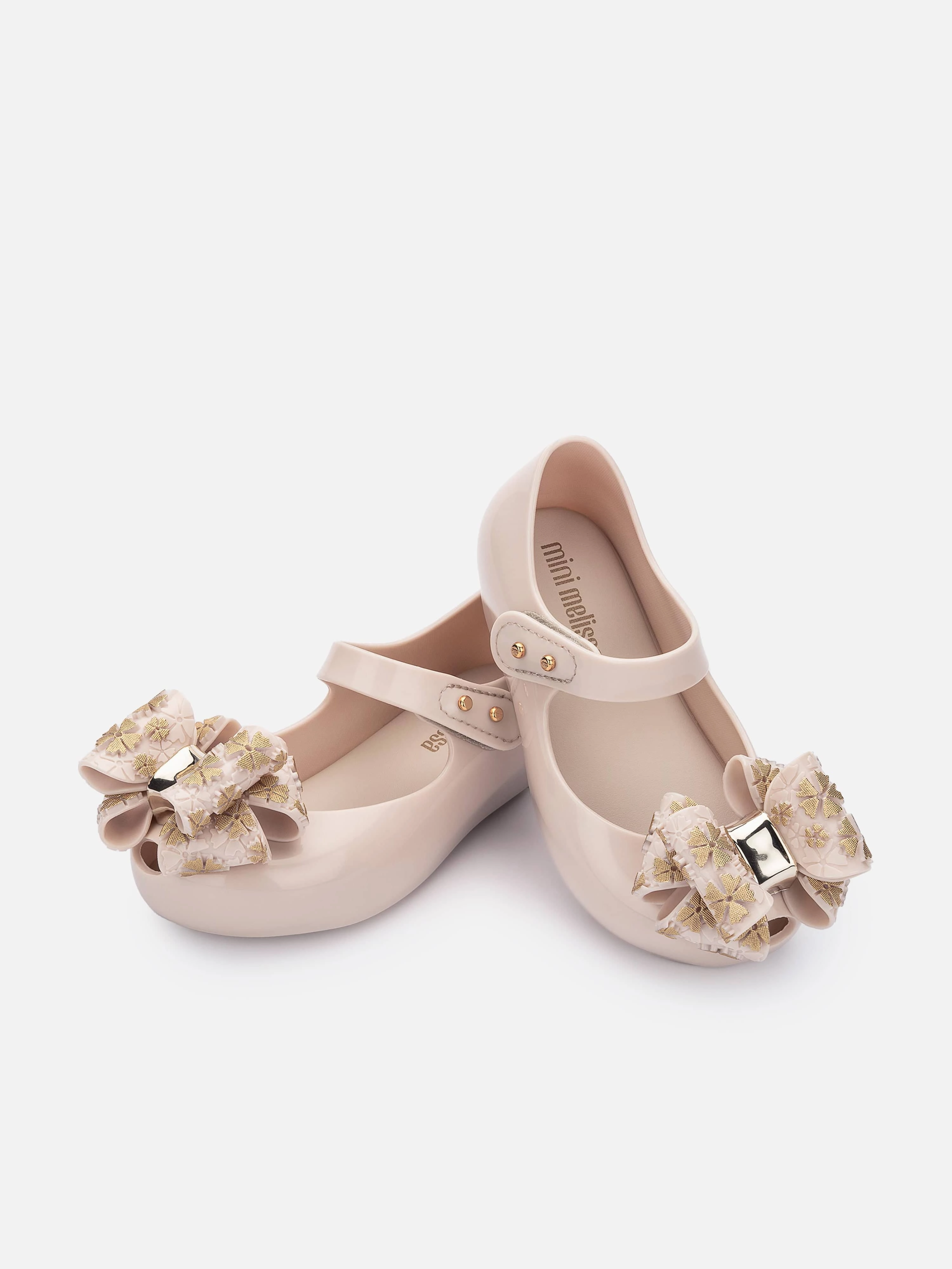 Built With Purpose Mini Melissa Girls Ultragirl Sweet Shoes in Beige Grab It Fast