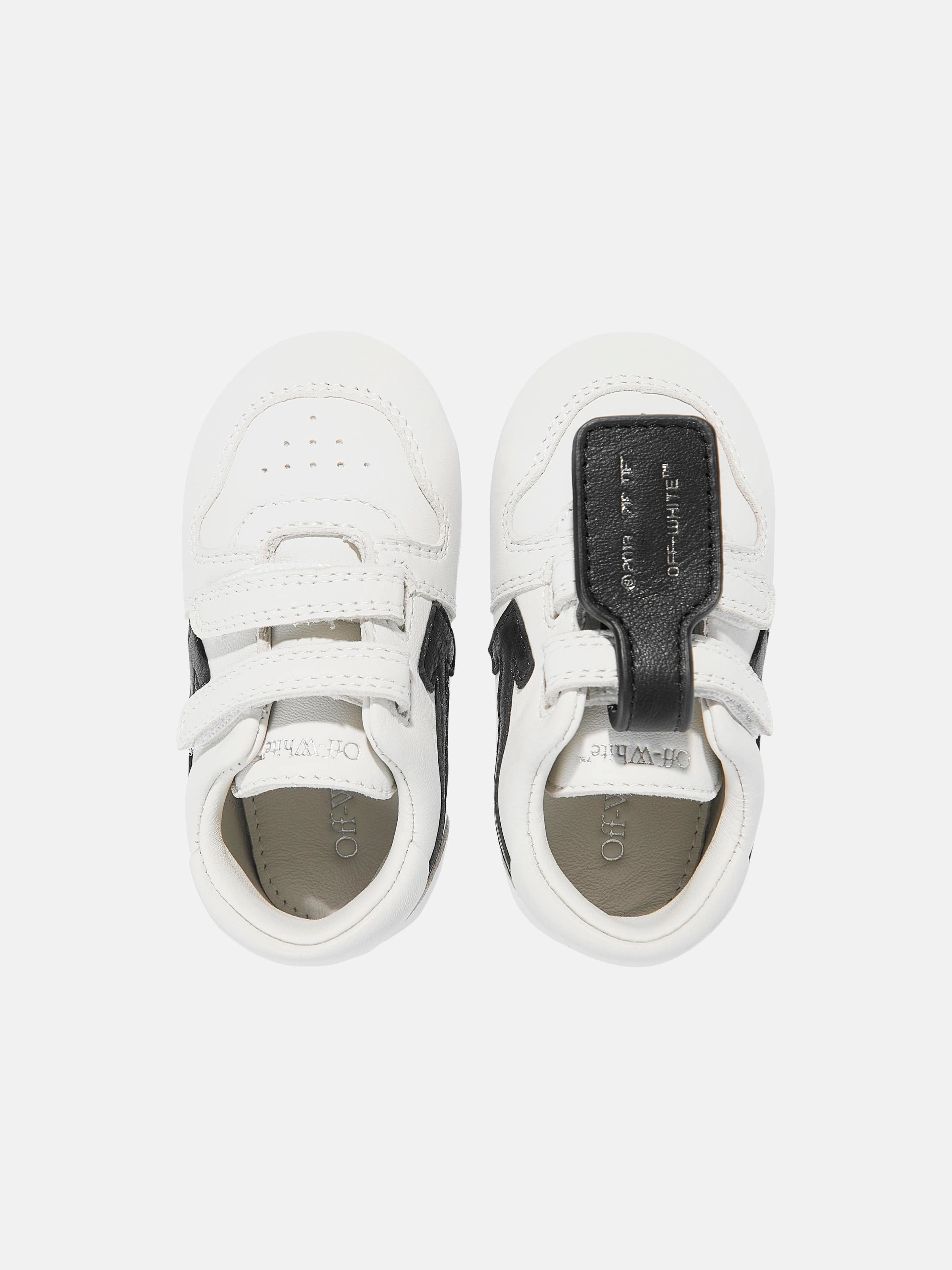 Polyester Baby Leather Out Of Office Trainers in White