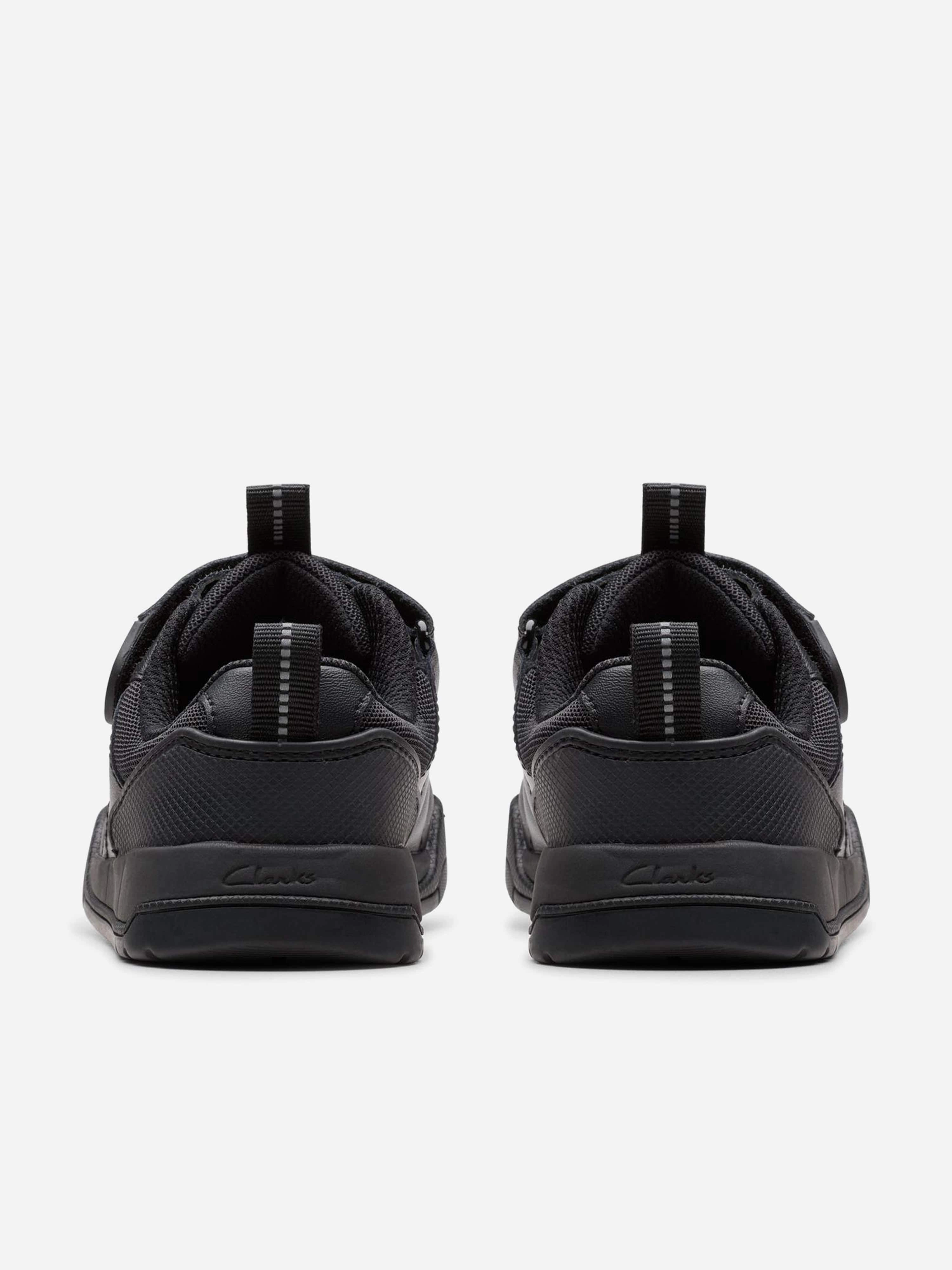Mini Handbag For Evening Events Clarks Boys Leather Laser Cross Trainers in Black Faux Leather