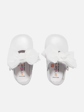 Your Best Companion Discount for all Andanines Baby Girls Mary Jane Shoes With Bow in White Quick Installation Elegant Simplicity