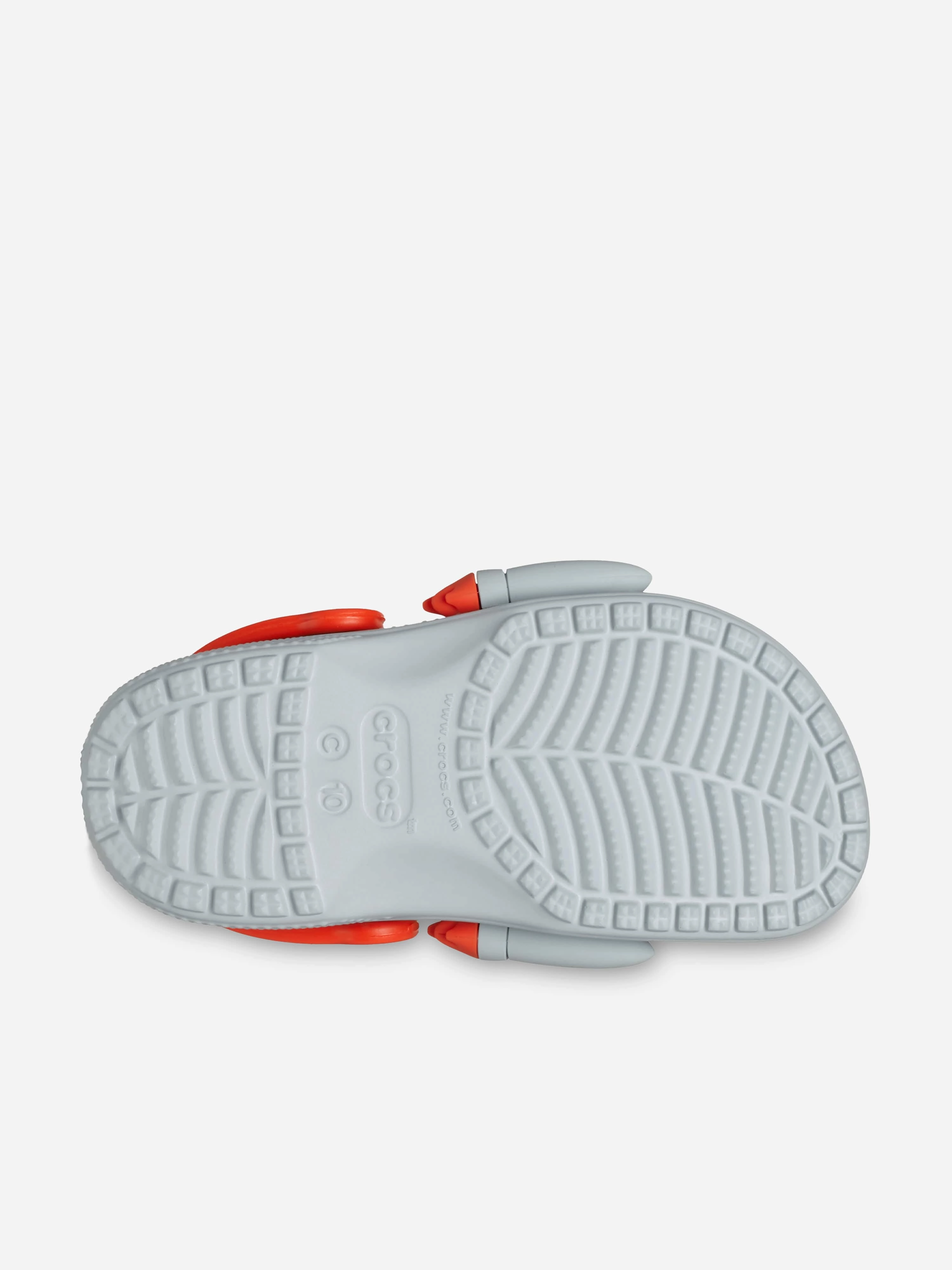 Crocs Boys Classic Rocket Ship Clog in Grey Quick Access Pocket