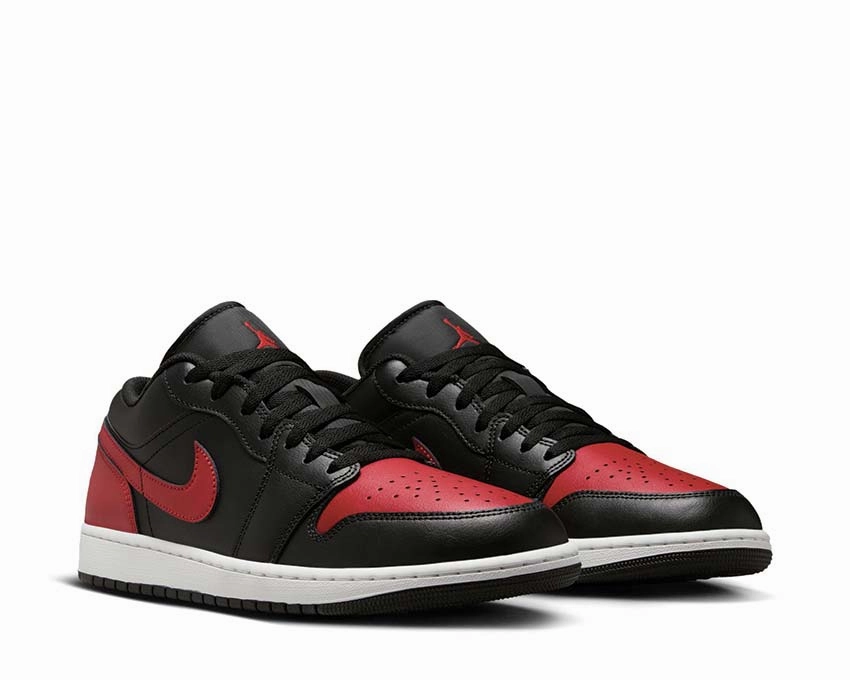 Air Jordan 1 Low "Bred" Made For Comfort, Everyday Luxury, Quick-Dry Fabric