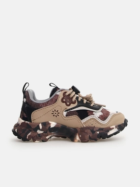 Durable Flower Mountain Kids Doi Trainers in Beige Interior Pocket Make It Your Own, Synthetic