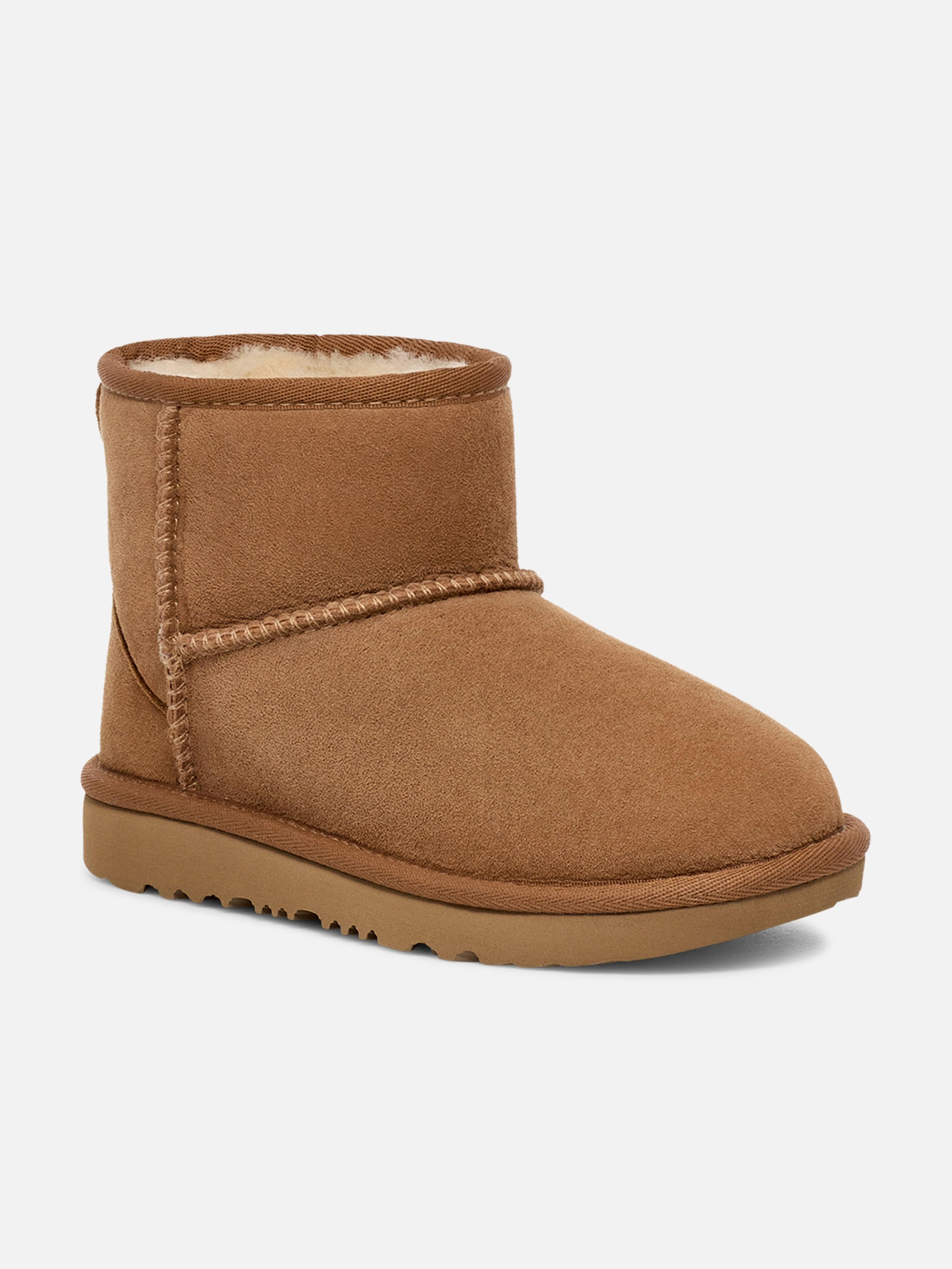 UGG Kids Classic Mini II Boots in Brown Metallic Leather