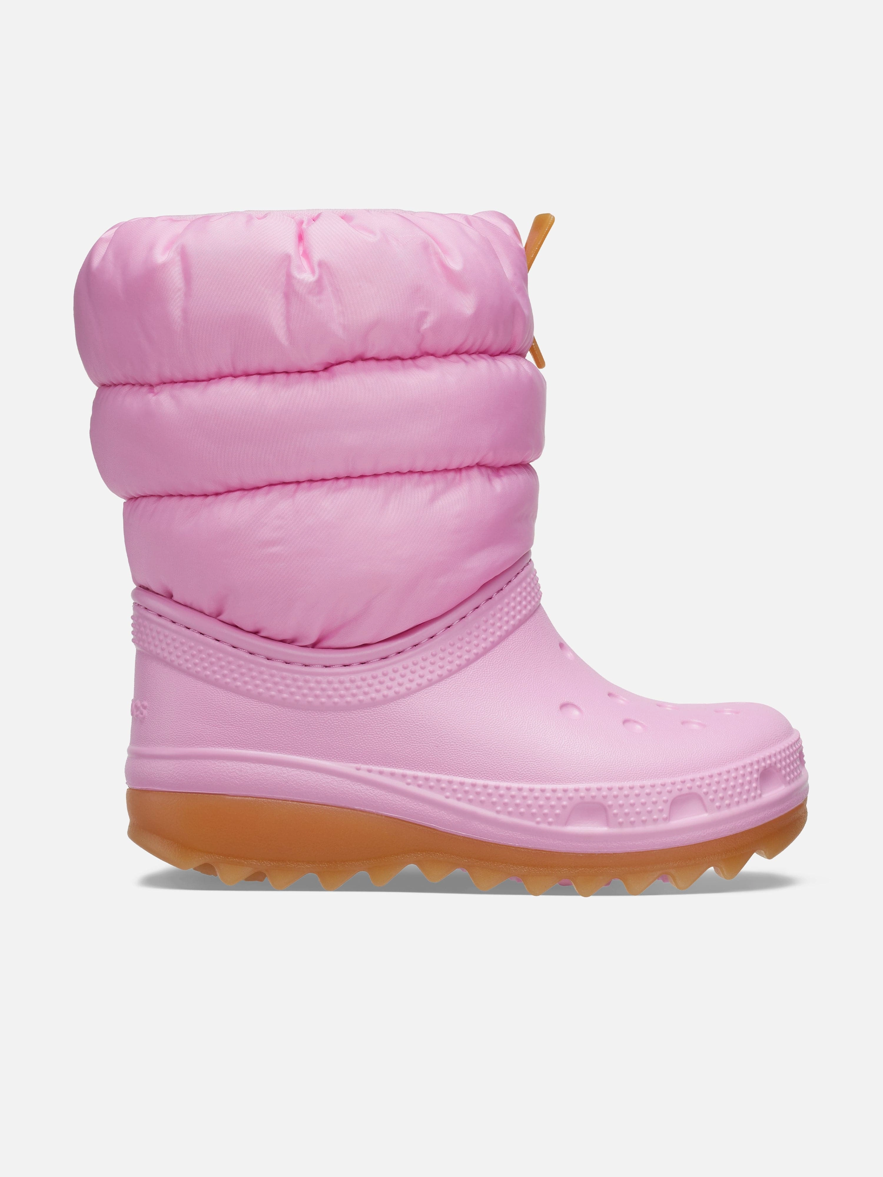 Durable material deal Crocs Girls Classic Neo Puff Boots in Pink Maximum purchase deal Elegant, Water-Resistant