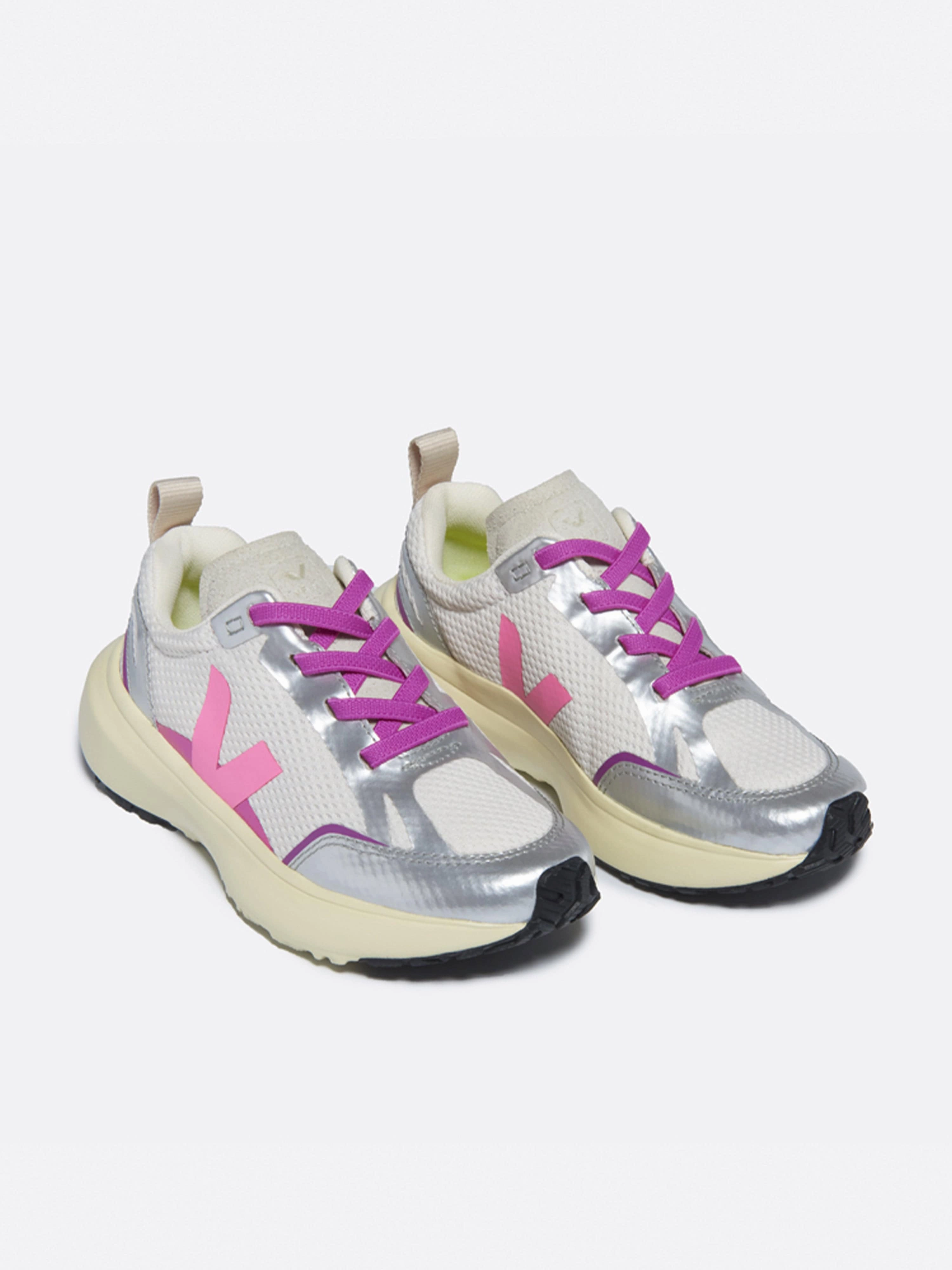 Girls Light Alveomesh Canary Trainers in Silver Cute, Ready For Anything, Formal