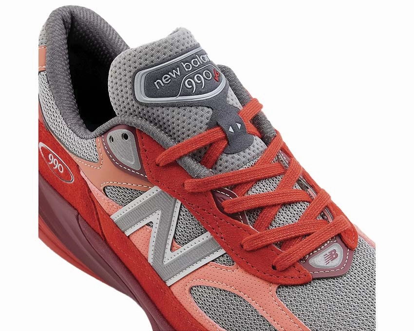 Utilitarian New Balance 990v6 Made in USA "Molten Lava" Front Flap