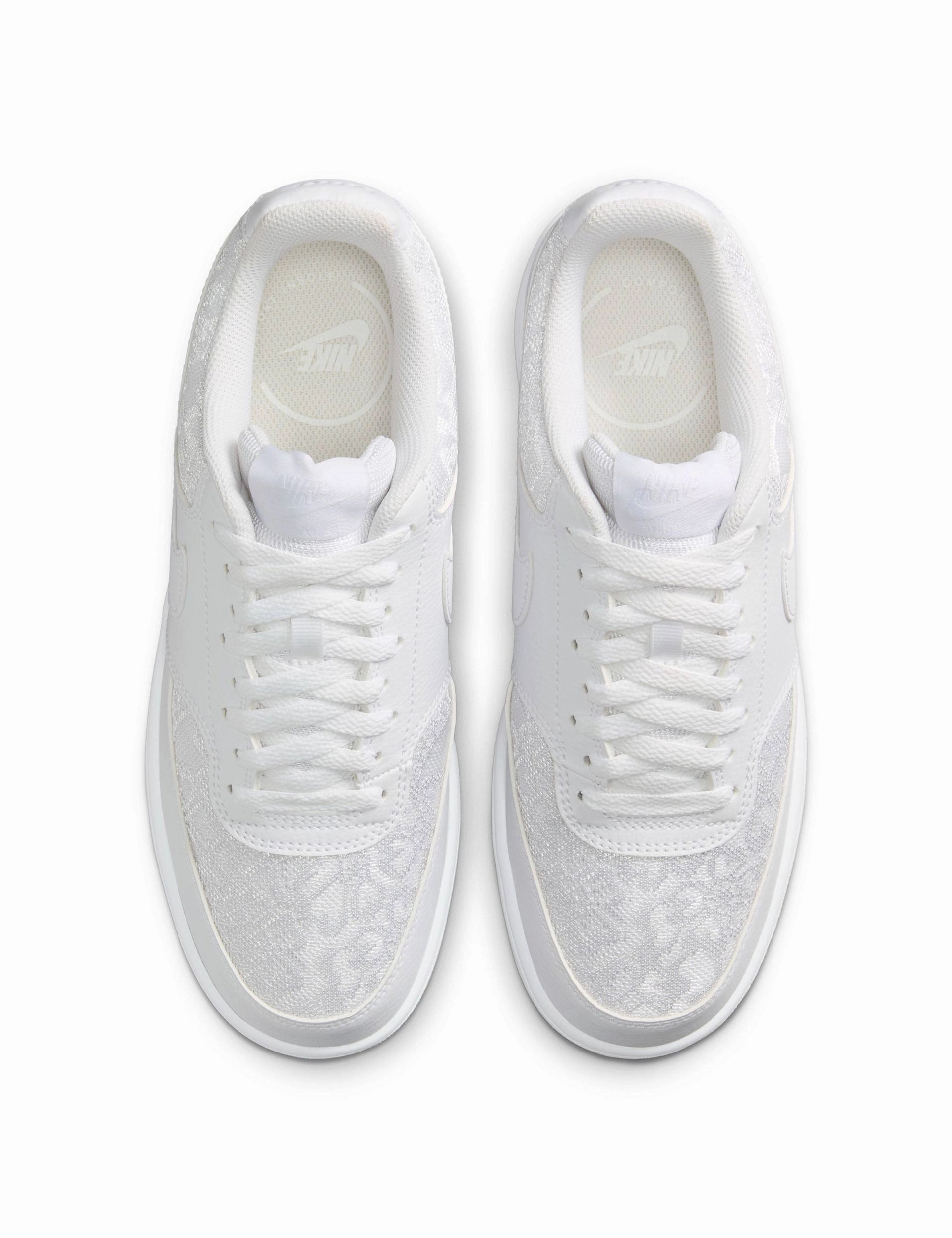 Add Style To Your Life, Raffia Court Vision Low Shoes - White