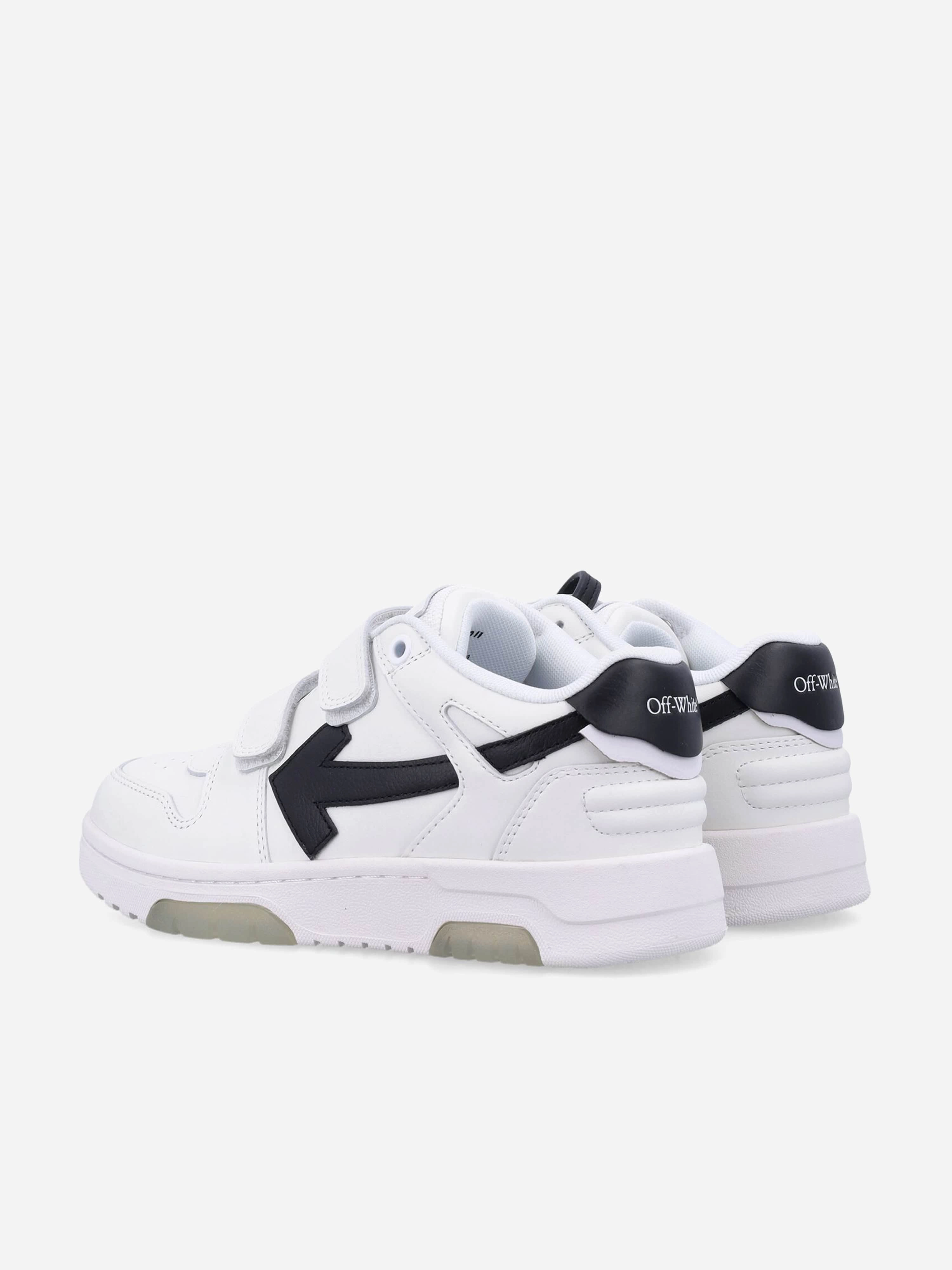Off-White Kids Out Of Office Straps Trainers in White Ideal For Travel, Classic, New Season Drop