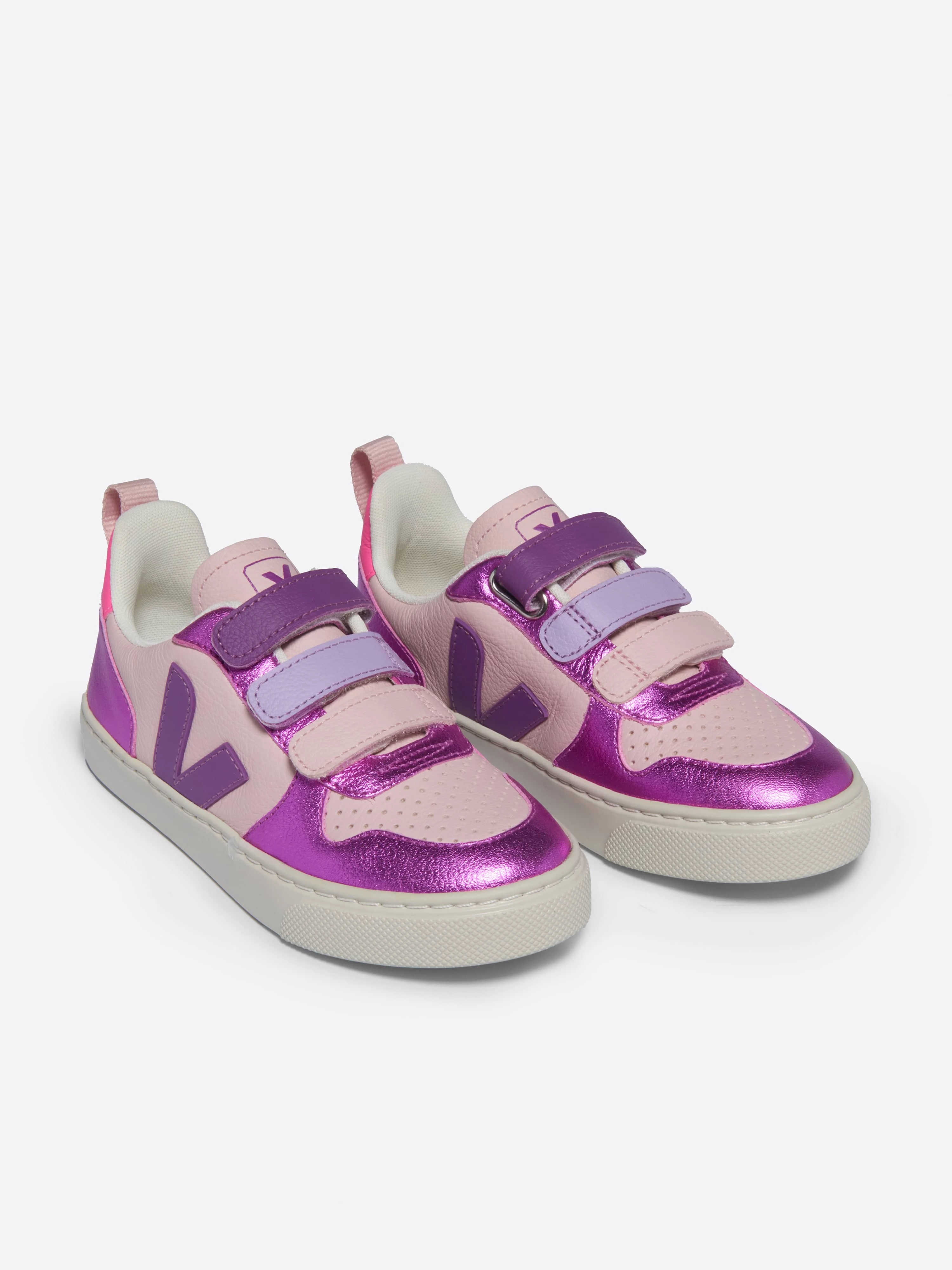 Green Travel Backpack, Vintage, Next-Level Comfort Veja Girls V-10 Leather Traners in Purple