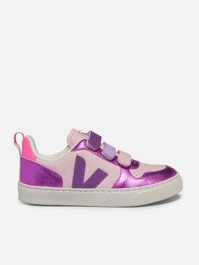 Easy Handling Veja Girls V-10 Leather Traners in Purple New product launch Superior Materials, Suede Crossbody Purse