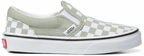 Easy-to-clean discount Vans Kids Classic Slip-On Checkerboard Desert Sage Discount for all Canvas Crossbody Bag For Travel, Front Flap, Chain Strap