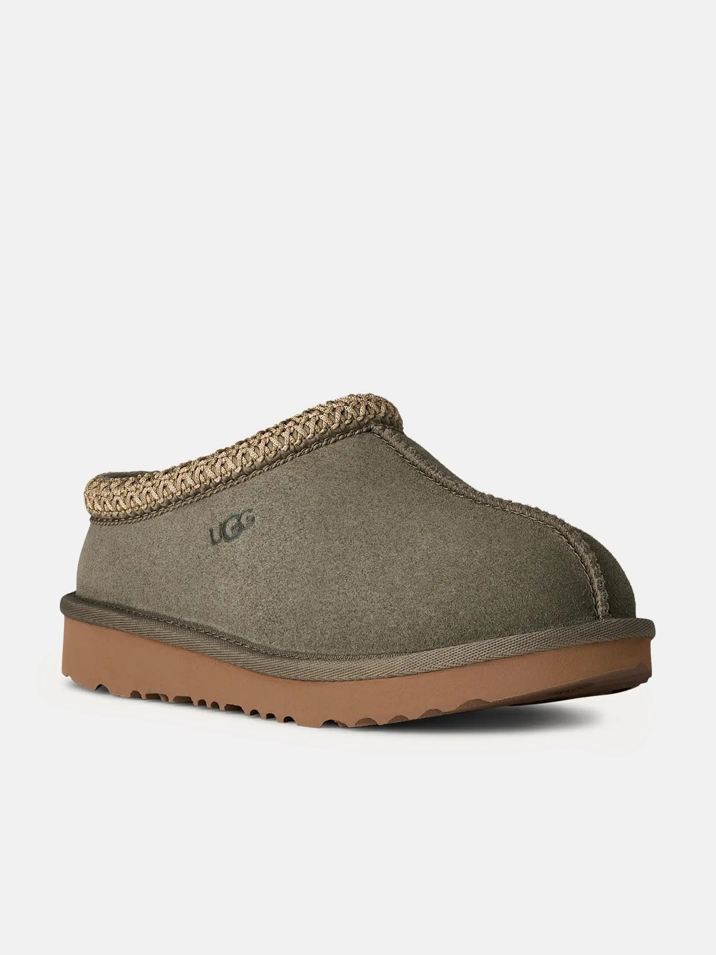 Eco-Packaged, Ultimate Convenience, Magnetic Closure UGG Kids Tasman II Slippers in Green