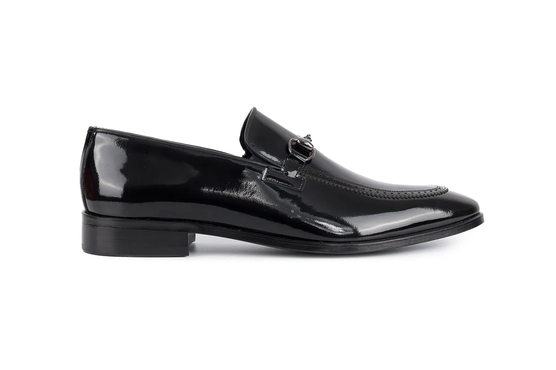 Edroy Patent Leather Horsebit Buckle Dress Shoes